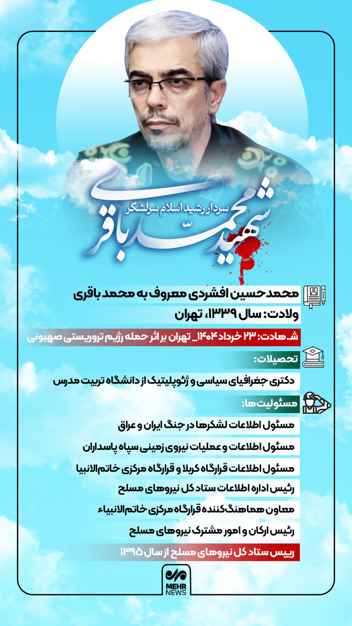 سردار رشید اسلام سرلشکر شهید محمد باقری که بود؟