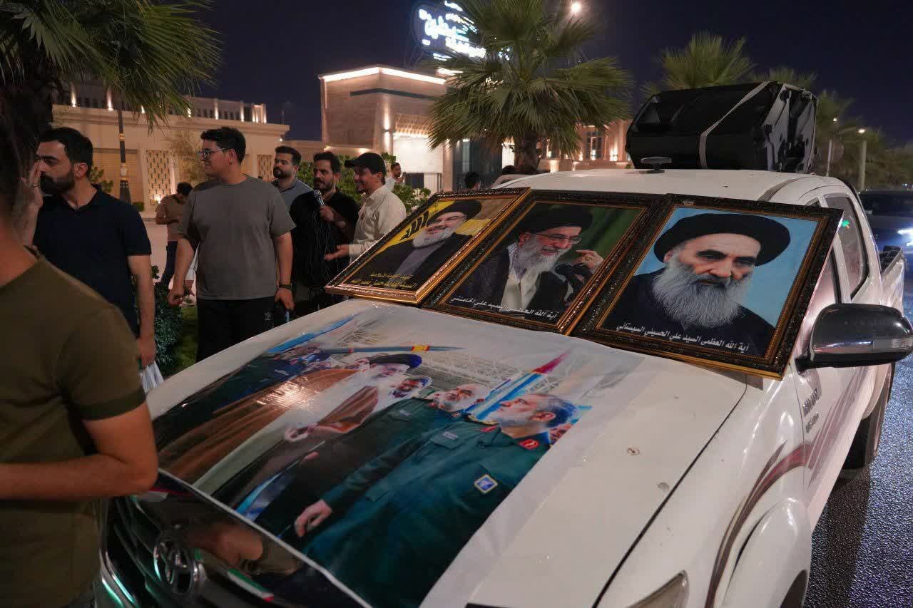 عراقی‌ها با رژه موتوری از حمله ایران به «تل‌آویو» حمایت کردند+تصاویر