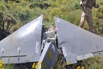 انهدام پهپاد رژیم صهیونیستی با هوشیای مرزبانان هنگ مرزی پیرانشهر