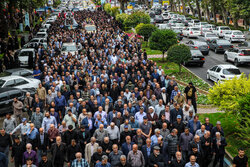 تشییع پیکر پاک شهید «جابر کامرانی» در آمل