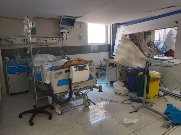 Israel regime attacks civilian hospital in Kermanshah