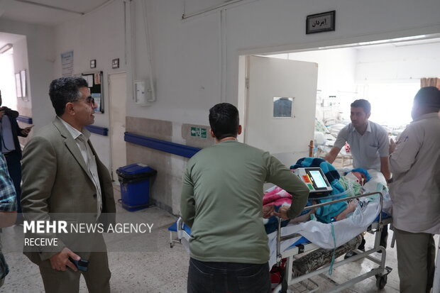 تصاویری از تعرض رژیم صهیونیستی به بیمارستان فارابی کرمانشاه