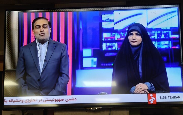 تکبیر شبکه خبر در پی تجاوز وحشیانه صهیونیستها؛ مجری با صلابت‌تر بازگشت