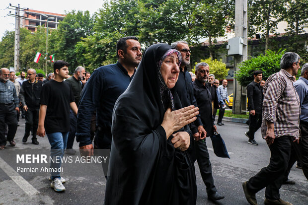 تشییع پیکر شهید دکتر مجید تجن جاری در آمل