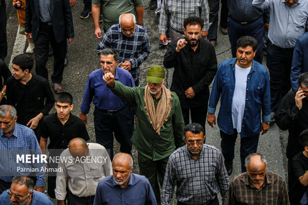 تشییع پیکر شهید دکتر مجید تجن جاری در آمل