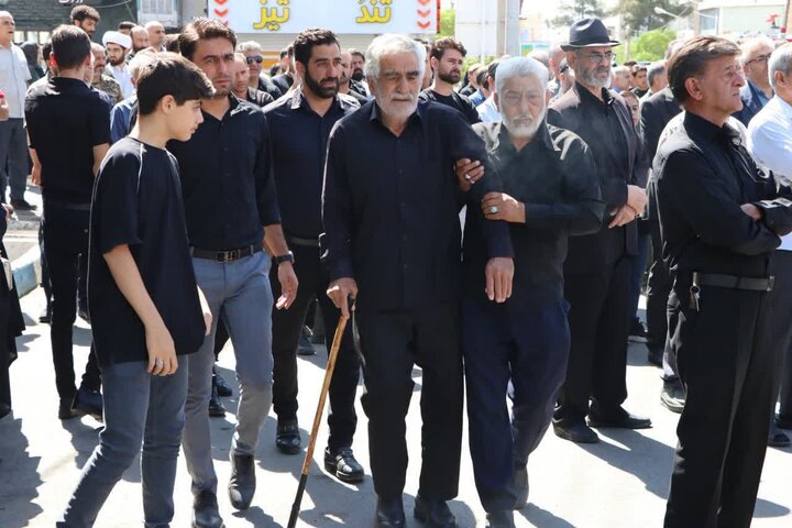 بدرقه باشکوه شهید وطن رسول رضایی در ساوه با حضور گسترده مردم