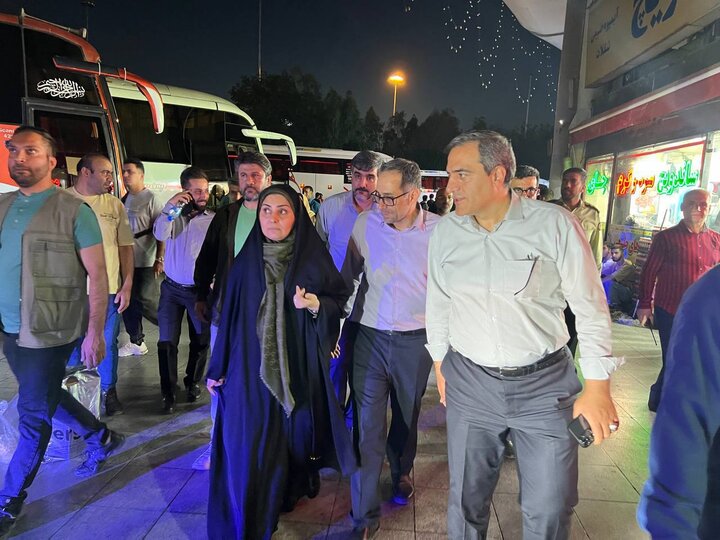 بازدید شبانه وزیر راه از ترمینال مسافربری جنوب تهران