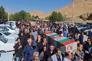 تشییع پیکر مطهر ۲ شهید در کلاردشت و آمل