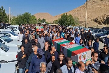 تشییع پیکر مطهر ۲ شهید در کلاردشت و آمل