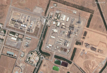 A satellite image dated June 14, 2025 shows the Arak nuclear facility in Iran. (Maxar Technologies/via Reuters)