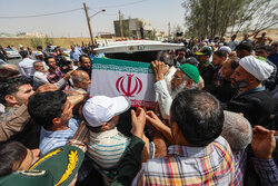 تشییع شهید دهستانی در بافق برگزار شد