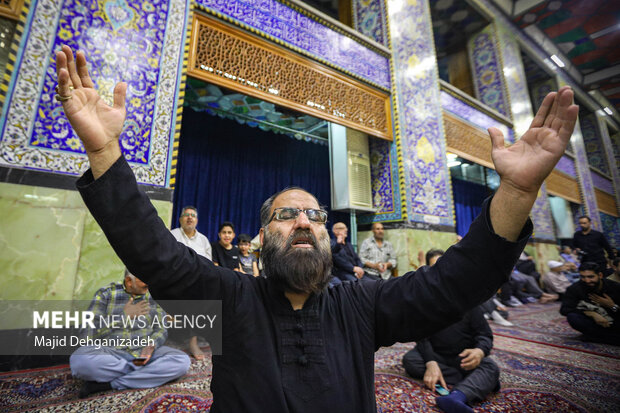 مراسم وداع با پیکر شهید «اکبر مطلبی‌زاده» در یزد