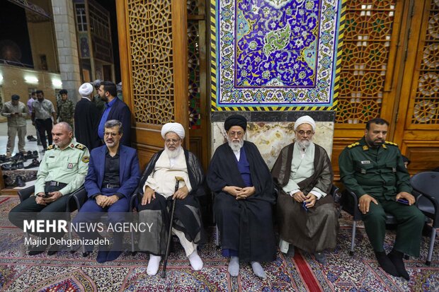 مراسم وداع با پیکر شهید «اکبر مطلبی‌زاده» در یزد