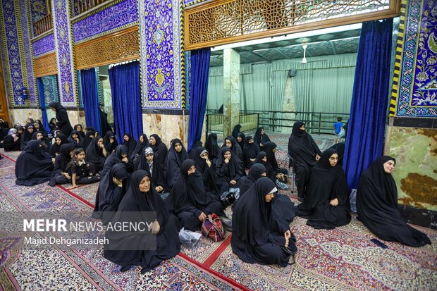 مراسم وداع با پیکر شهید «اکبر مطلبی‌زاده» در یزد