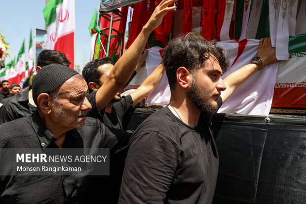 Funeral of martyrs of Israeli attacks in Tehran
