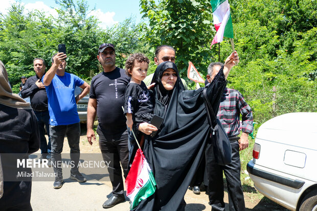 تشییع پیکر شهید «مصطفی شیرین‌پور» در فومن