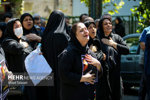 تشییع پیکر شهید «مصطفی شیرین‌پور» در فومن