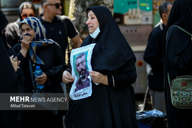 تشییع پیکر شهید «مصطفی شیرین‌پور» در فومن