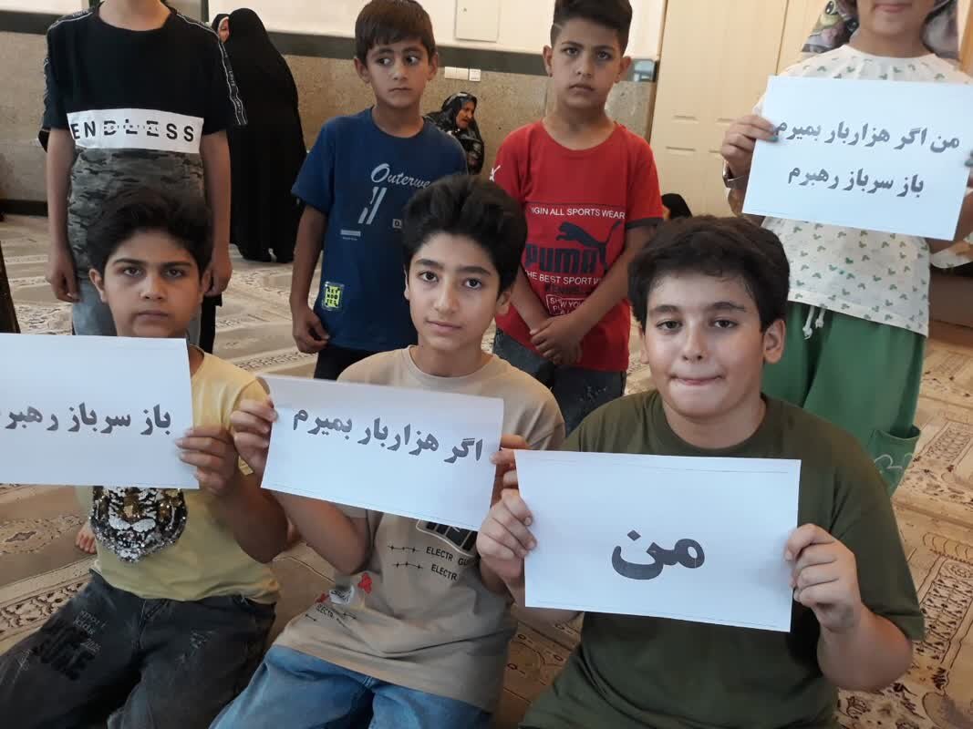 مسابقه نقاشی ویژه کودکان در هیئت ریحانهالنبی کامیاران برگزار شد