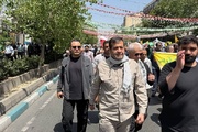 İran Spor Bakanı İsrail protestosuna katıldı
