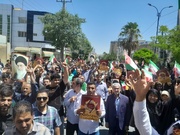 حضور پرشور و گسترده‌ مردم مهران در محکومیت رژیم صهیونیستی
