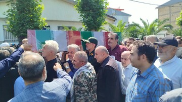 پیکر شهید «صدیقی صابر» در آستانه اشرفیه تشییع و تدفین شد