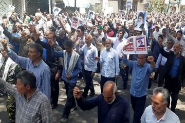 حضور حماسی مردم گناباد در راهپیمایی جمعه «خشم و نصر»