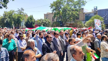 VIDEO: People in Mashhad condemn Israeli attack on Wrath Fri.