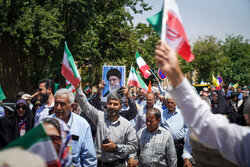 تصاویری از راهپیمایی جمعه «خشم و نصر» در گلستان تهران