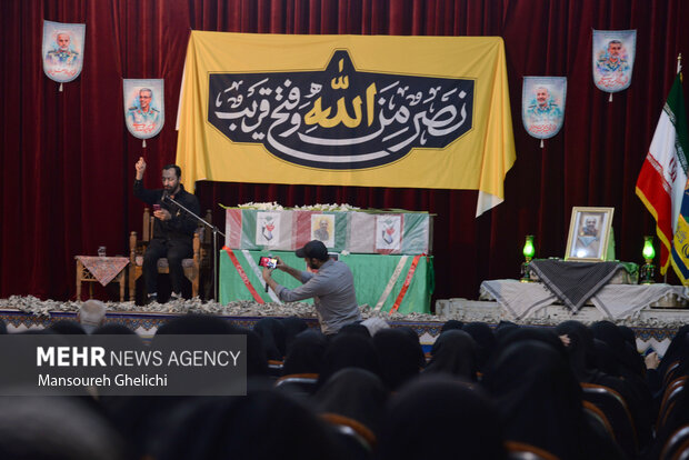 تشییع پیکر شهید راه وطن «مجید وفایی» در شاهرود