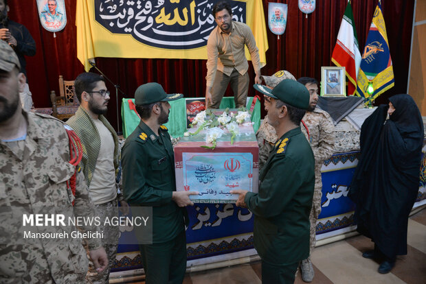 تشییع پیکر شهید راه وطن «مجید وفایی» در شاهرود