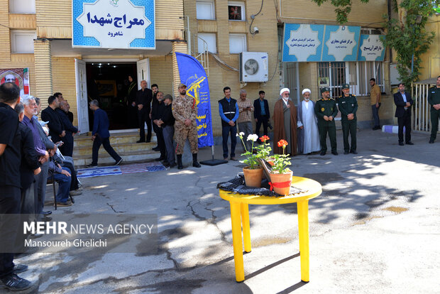تشییع پیکر شهید راه وطن «مجید وفایی» در شاهرود