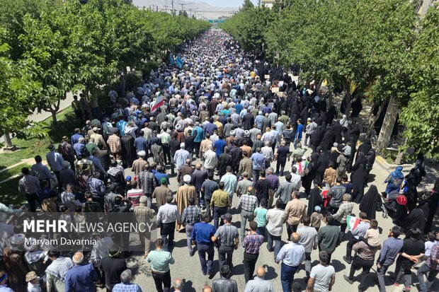 راهپیمایی «جمعه خشم و نصر» در بجنورد