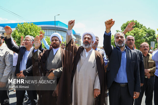 راهپیمایی جمعه خشم و نصر در زنجان