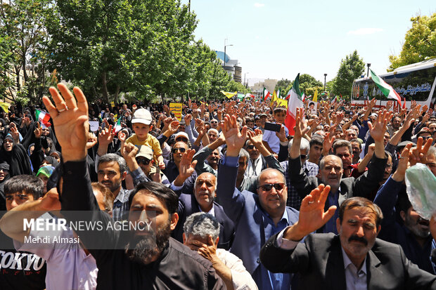 راهپیمایی جمعه خشم و نصر در زنجان