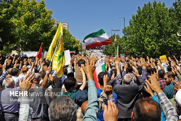 راهپیمایی جمعه خشم و نصر در زنجان