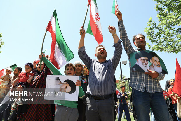 راهپیمایی جمعه خشم و نصر در زنجان