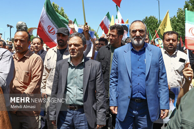 راهپیمایی جمعه خشم و نصر در زنجان