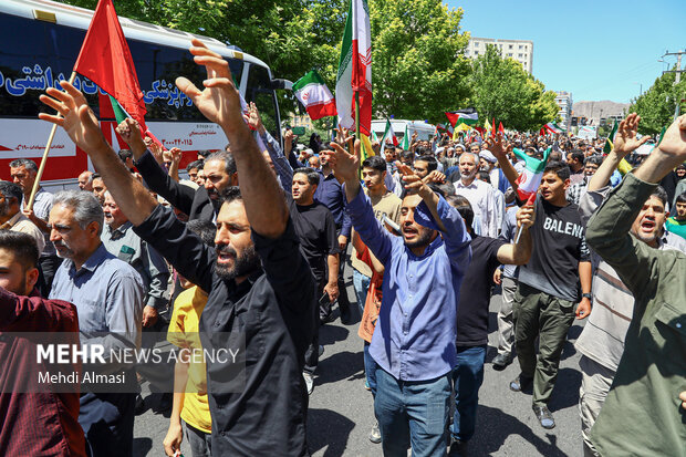 راهپیمایی جمعه خشم و نصر در زنجان