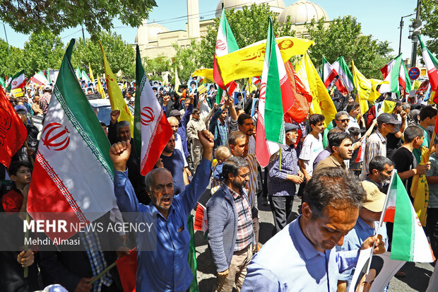 راهپیمایی جمعه خشم و نصر در زنجان