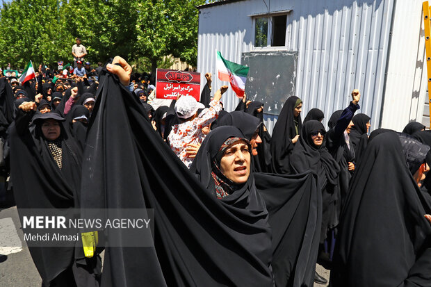 راهپیمایی جمعه خشم و نصر در زنجان
