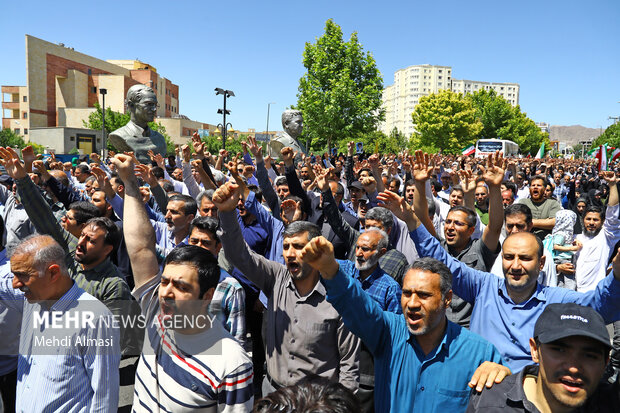 راهپیمایی جمعه خشم و نصر در زنجان