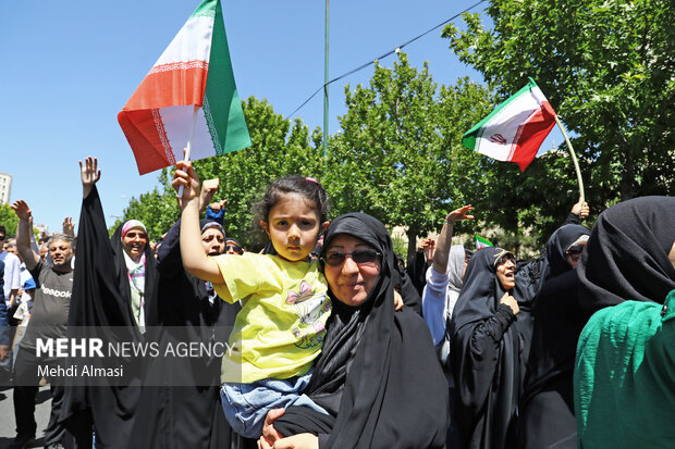 راهپیمایی جمعه خشم و نصر در زنجان