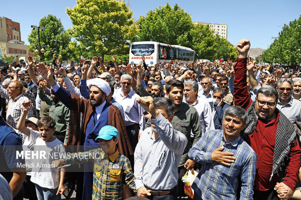 راهپیمایی جمعه خشم و نصر در زنجان