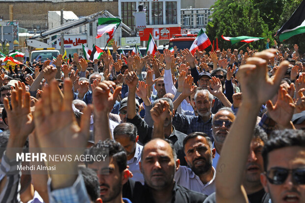 راهپیمایی جمعه خشم و نصر در زنجان