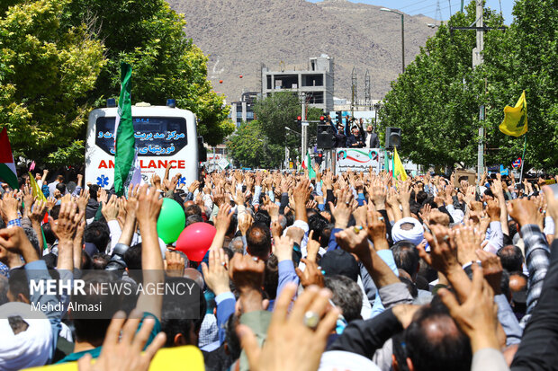 راهپیمایی جمعه خشم و نصر در زنجان