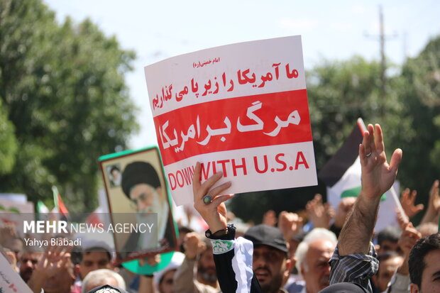 راهپیمایی «جمعه خشم و نصر» در کرمانشاه