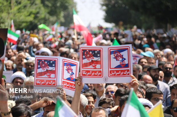 راهپیمایی «جمعه خشم و نصر» در کرمانشاه