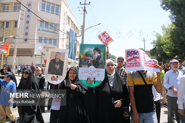 راهپیمایی «جمعه خشم و نصر» در کرمانشاه