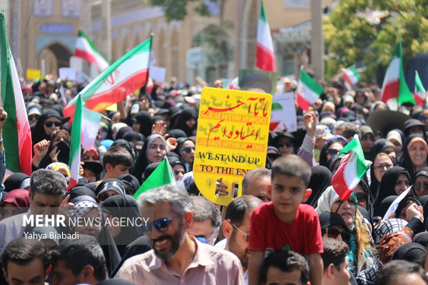 راهپیمایی «جمعه خشم و نصر» در کرمانشاه